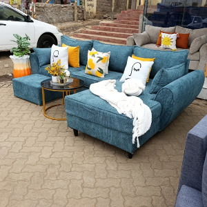 L-Shaped Sectional Sofa – Butterfly Design