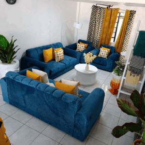 Eight-Seater Sofa in Blue