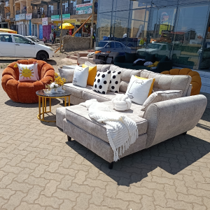 L-Shaped Butterfly Design Sofa