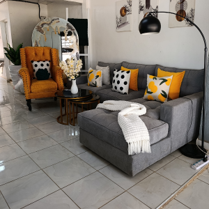 L Seat Sofa & Wing Chair Set