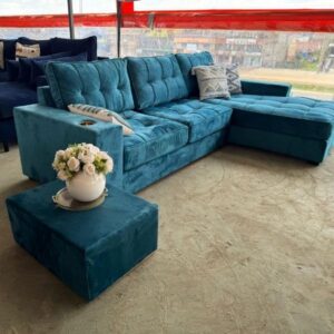 Teal Blue Velvet