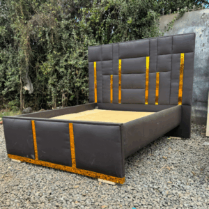5 by 6 Semi-Leather Fabric Bed
