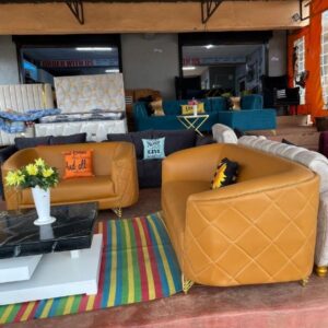 Seater Leather Sofa Set